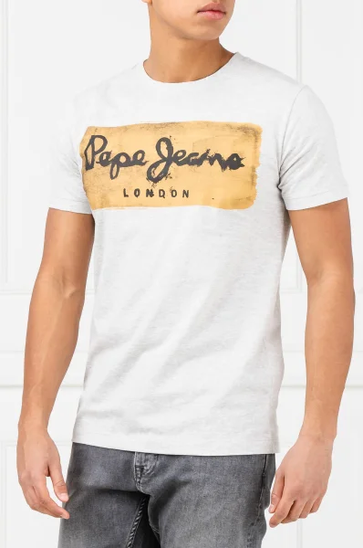 Тениска CHARING | Slim Fit Pepe Jeans London пепеляв