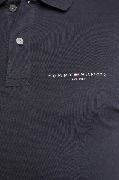 Поло/тениска с яка | Slim Fit Tommy Hilfiger тъмносин