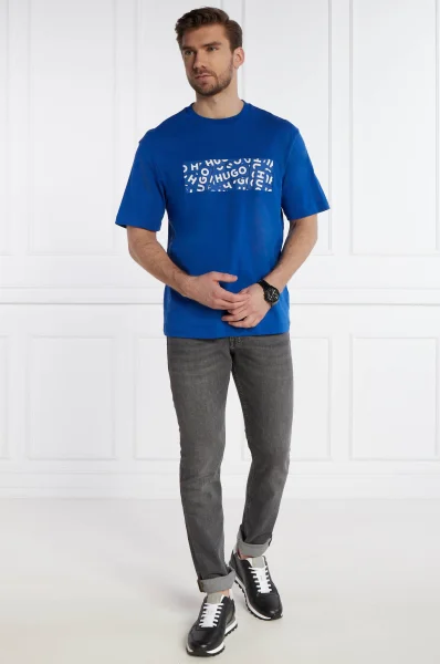 Тениска Nalayo | Regular Fit Hugo Blue синяметличина