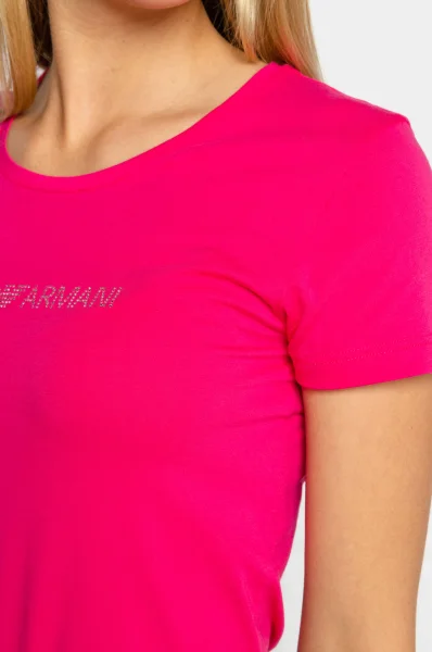 Тениска | Slim Fit Emporio Armani розов