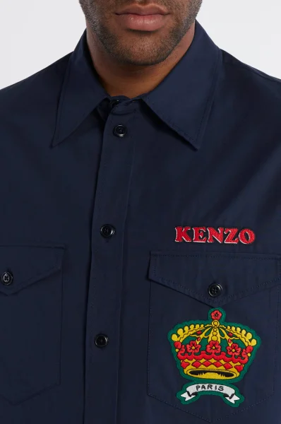 Риза LS | Oversize fit Kenzo тъмносин