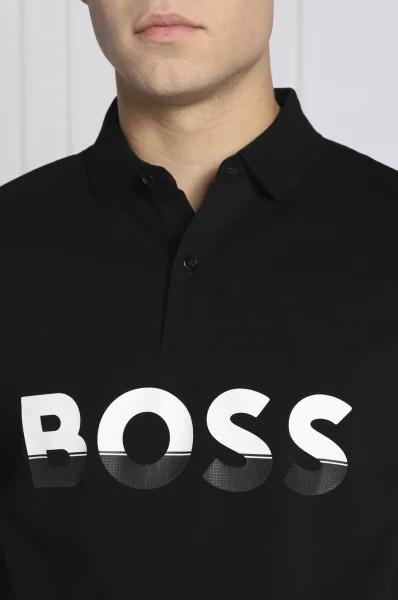 Поло/тениска с яка Pavel | Regular Fit BOSS GREEN черен