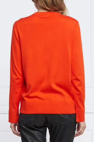Пуловер C_Fibinna | Relaxed fit | с добавка коприна BOSS BLACK оранжев