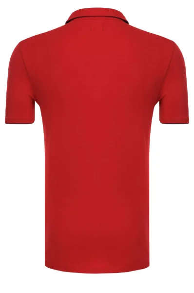 Тениска с яка Paul GUESS червен