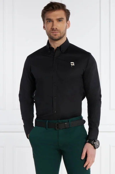 Риза | Regular Fit Karl Lagerfeld черен