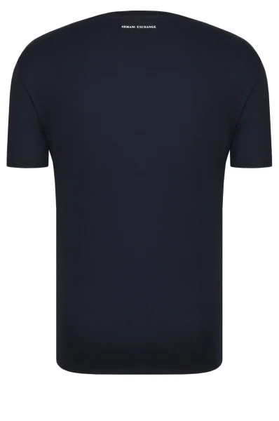 Тениска | Regular Fit | pima Armani Exchange тъмносин