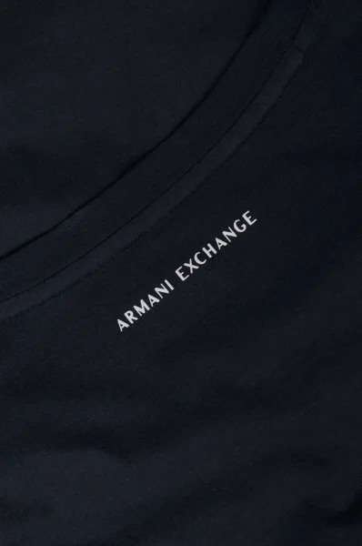 Тениска | Regular Fit | pima Armani Exchange тъмносин