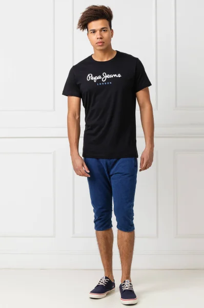 Тениска EGGO | Regular Fit Pepe Jeans London черен