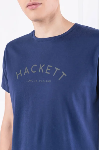 Тениска | Classic fit Hackett London тъмносин
