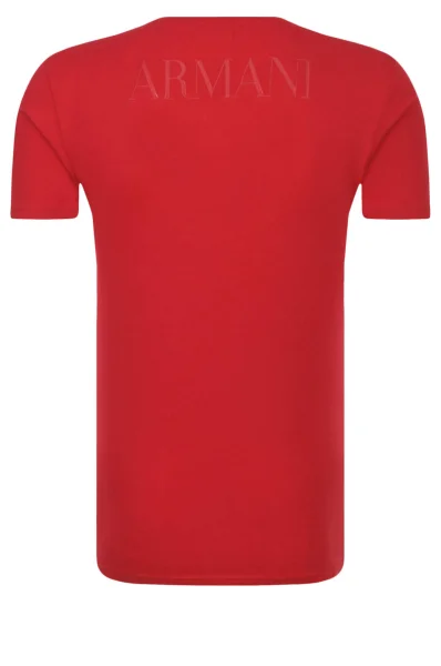 Тениска | Slim Fit Emporio Armani червен