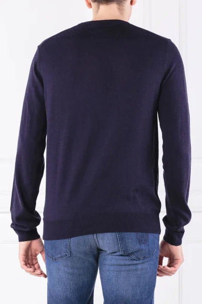 Пуловер | Regular Fit | с добавка вълна Trussardi тъмносин