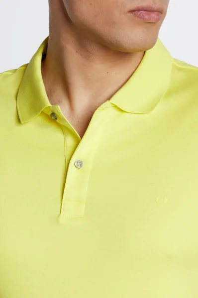 Поло/тениска с яка | Slim Fit Calvin Klein жълт
