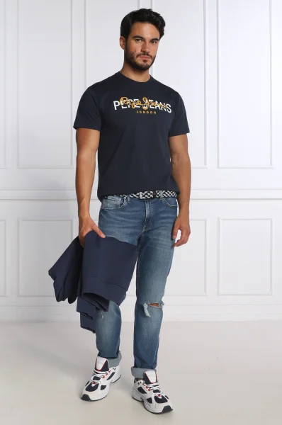 Тениска THIERRY | Regular Fit Pepe Jeans London тъмносин