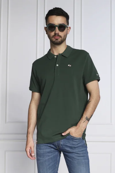 Поло/тениска с яка VIDAL | Regular Fit Pepe Jeans London зелен