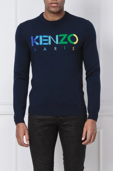 Пуловер | Regular Fit Kenzo тъмносин