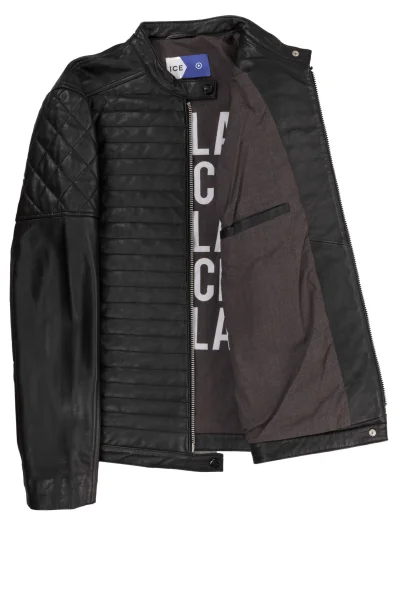 Leather jacket Ice Play черен