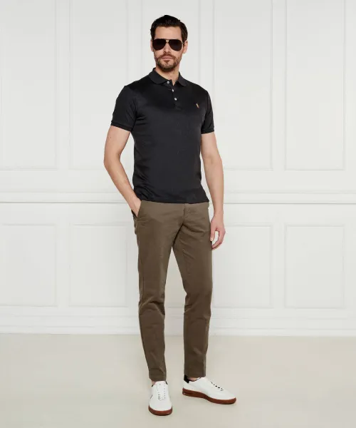Поло/тениска с яка POLO RALPH LAUREN | черен Custom slim fit 710704319