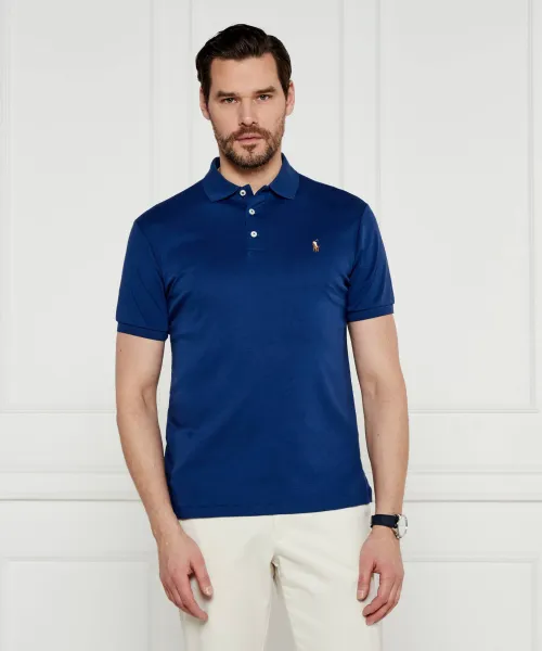 Поло/тениска с яка POLO RALPH LAUREN | тъмносин Custom slim fit 710704319