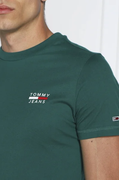 Тениска | Slim Fit Tommy Jeans зелен