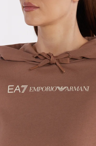 Суитчър/блуза | Regular Fit EA7 кафяв