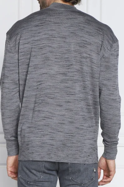 вълнен пуловер | regular fit Calvin Klein сив