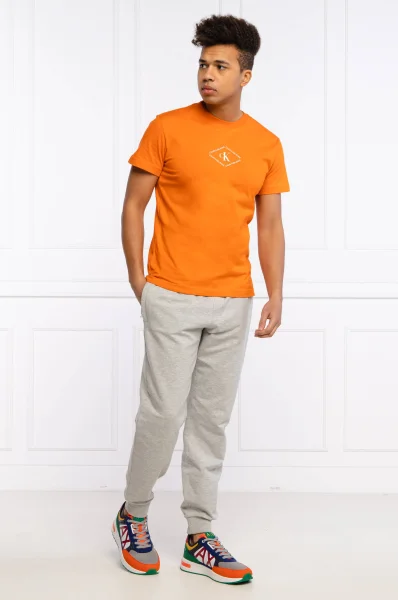 Тениска | Regular Fit CALVIN KLEIN JEANS оранжев