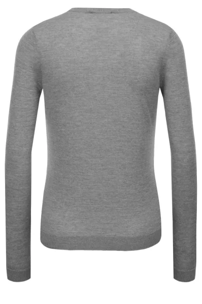 Вълнен пуловер | Regular Fit Emporio Armani сив
