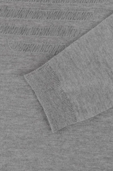 Вълнен пуловер | Regular Fit Emporio Armani сив