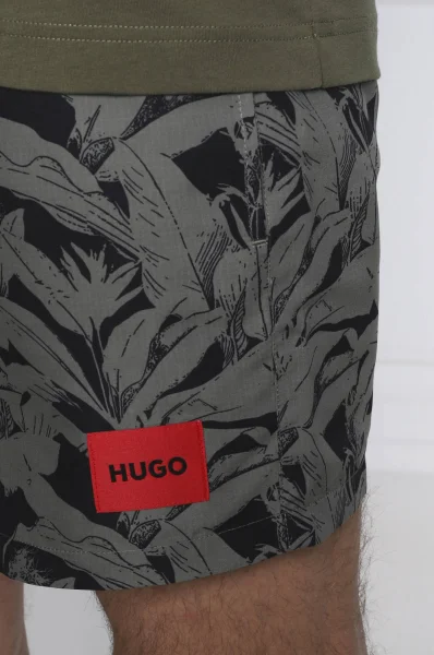 Шорти бански ALOHA | Regular Fit Hugo Bodywear зелен