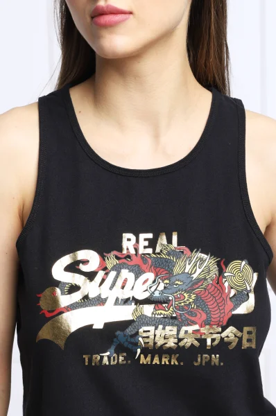 Топ | Relaxed fit Superdry тъмносин