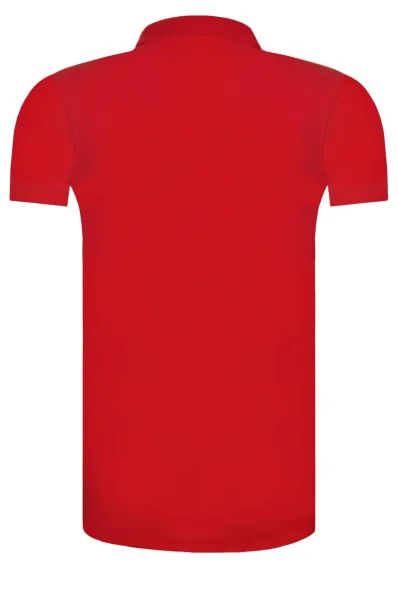 Поло/тениска с яка Thdm basic | Slim Fit | pique Tommy Jeans червен