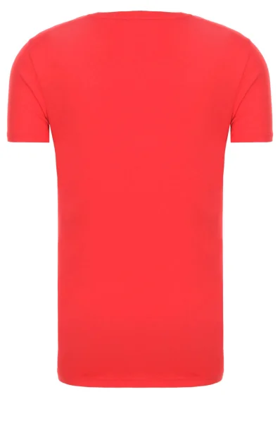 T-shirt Tee Logo Tommy Hilfiger червен