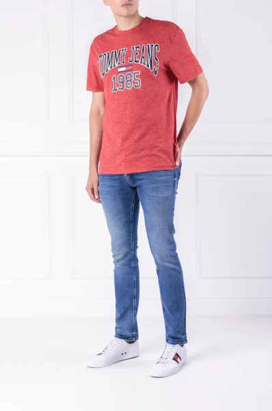 Тениска | Regular Fit Tommy Jeans червен