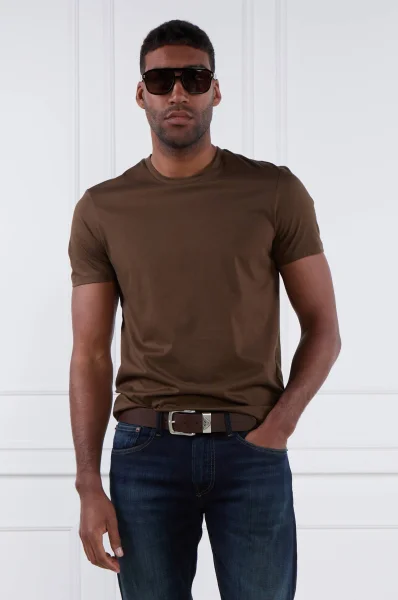 T-shirt Tessler | Slim Fit BOSS BLACK кафяв