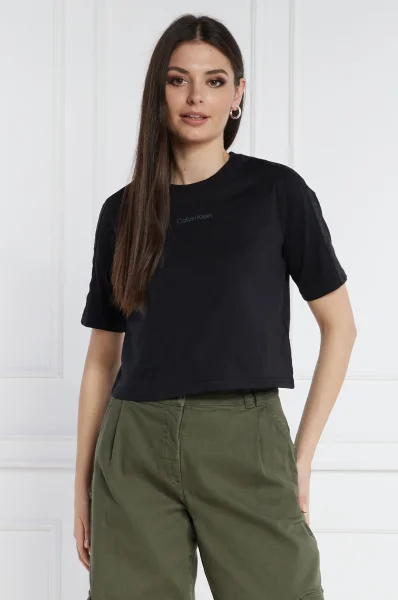 Тениска | Cropped Fit Calvin Klein Performance черен