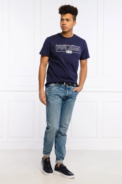 Тениска DENNIS | Regular Fit Pepe Jeans London тъмносин