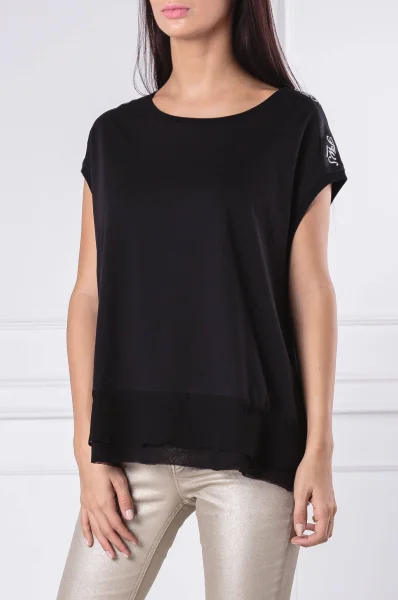 Блуза | Loose fit TWINSET черен