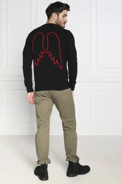 Пуловер Heron | Regular Fit с добавка вълна и кашмир ST.Barth черен