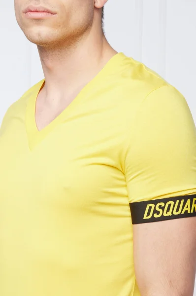 Тениска | Slim Fit Dsquared2 жълт