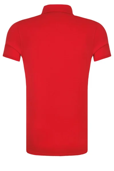 Тениска с яка Tommy Hilfiger червен