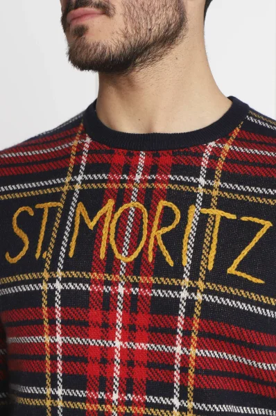 Пуловер | Regular Fit с добавка вълна и кашмир ST.Barth червен
