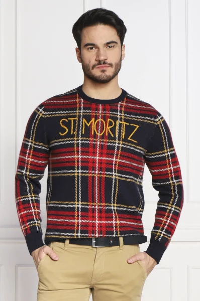 Пуловер | Regular Fit с добавка вълна и кашмир ST.Barth червен