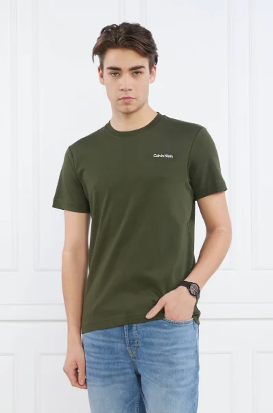 Тениска | Slim Fit Calvin Klein зелен