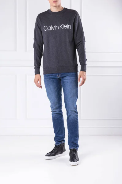 Суитчър/блуза LOGO | Regular Fit Calvin Klein графитен
