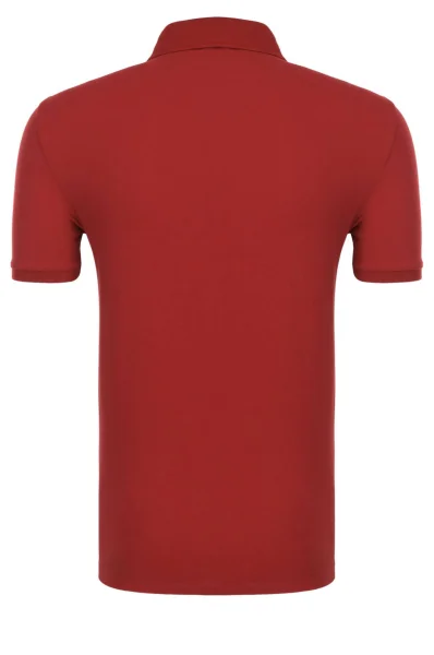 Тениска с яка Emporio Armani бордо
