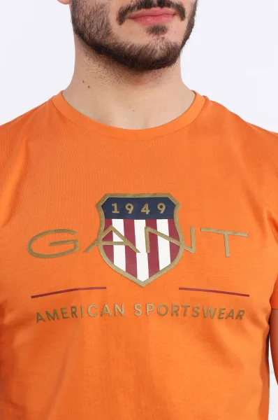 Тениска | Regular Fit Gant оранжев