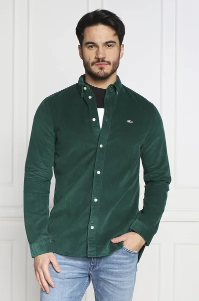Риза | Regular Fit Tommy Jeans зелен