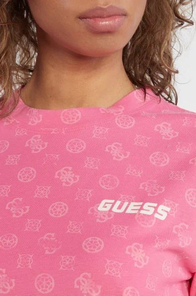 Тениска ALETHA 4G | Relaxed fit GUESS ACTIVE розов