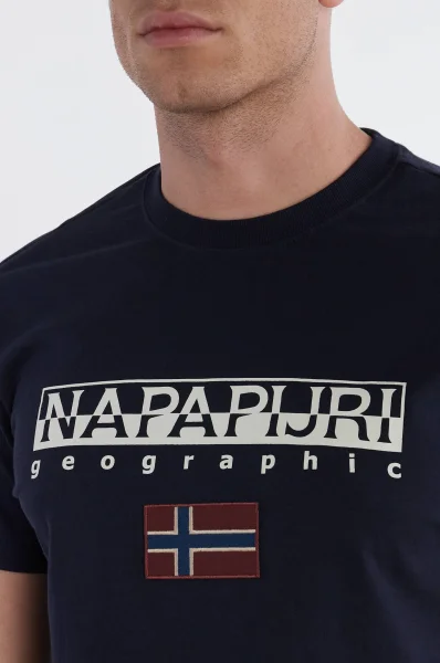 Тениска s-ayas | Regular Fit Napapijri тъмносин