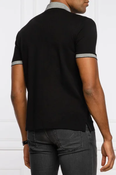 Поло/тениска с яка | Regular Fit | pique Emporio Armani черен